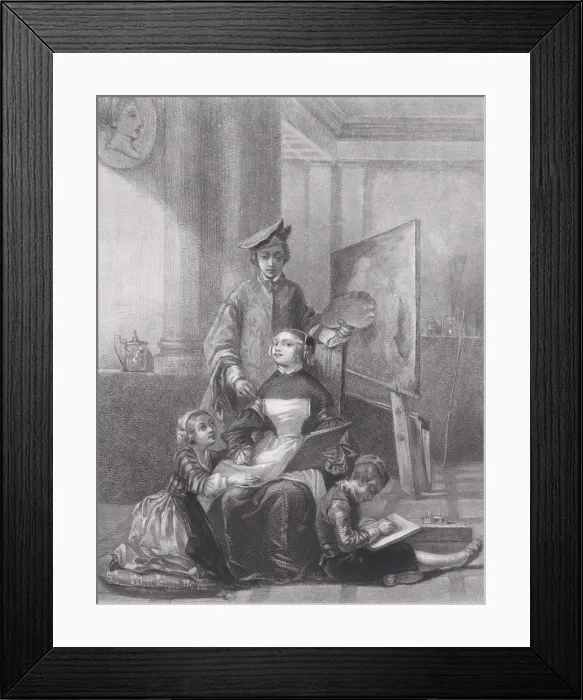 Framed Print : The Childhood of Paolo Veronese, from L Artiste, August 10, 1845 Framed Print : The Childhood of Paolo Veronese, from L Artiste, August 10, 1845