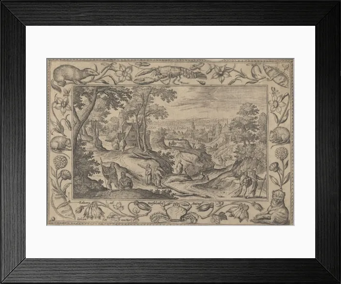 Framed Print : The Sending Out of the Apostles, ca. 1584. Creator: Adriaen Collaert Framed Print : The Sending Out of the Apostles, ca. 1584. Creator: Adriaen Collaert