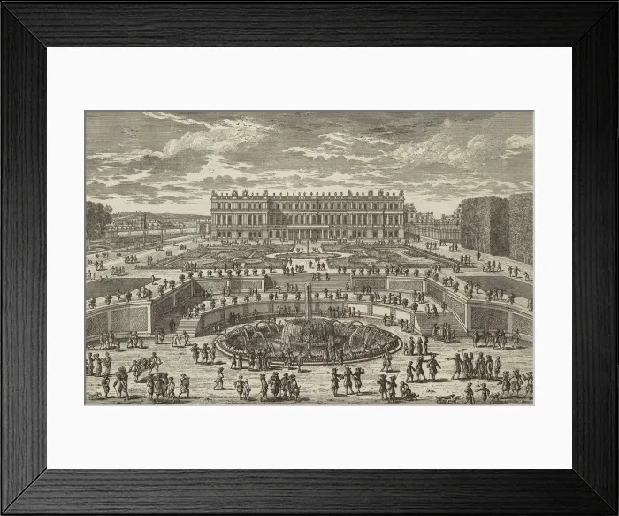Framed Print : Veue du chasteau de Versailles (View of Versailles, garden facade), 1680s Framed Print : Veue du chasteau de Versailles (View of Versailles, garden facade), 1680s