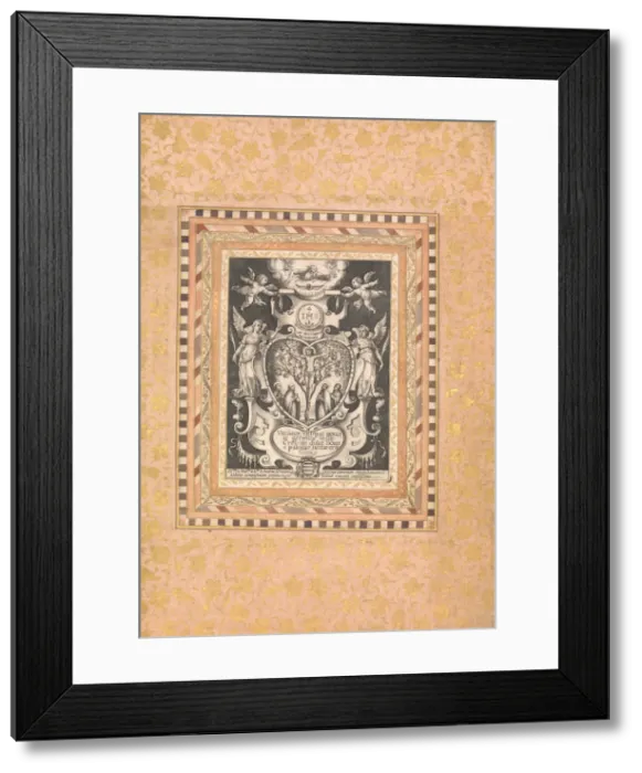 Framed Print : Devotional Scene, Folio from the Bellini Album, ca. 1600. Creator: Unknown Framed Print : Devotional Scene, Folio from the Bellini Album, ca. 1600. Creator: Unknown