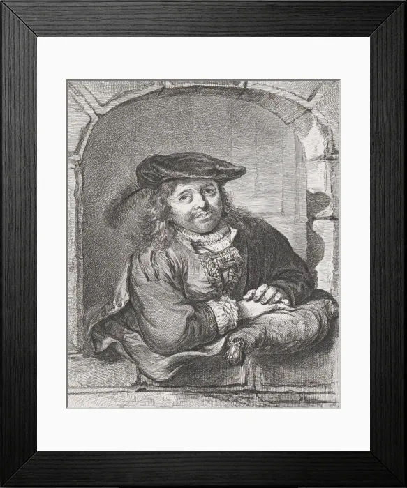 Framed Print : Portrait of Ferdinand Bol, 1803-08. Creator: Adam von Bartsch Framed Print : Portrait of Ferdinand Bol, 1803-08. Creator: Adam von Bartsch