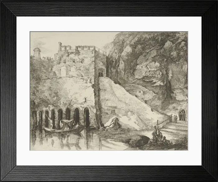 Framed Print : Vue des debris des bains de Neron from Differentes vues dessined apres nature Framed Print : Vue des debris des bains de Neron from Differentes vues dessined apres nature