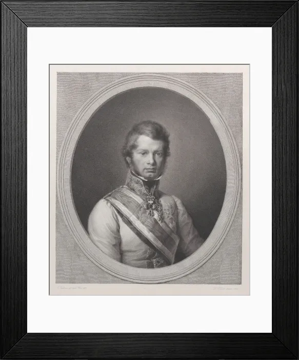 Framed Print : Portrait of Leopold II, Grand Duke of Tuscany, 1831-33. 1831-33 Framed Print : Portrait of Leopold II, Grand Duke of Tuscany, 1831-33. 1831-33