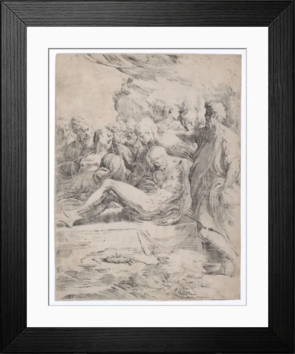 Framed Print : Entombment Facing Left, 1529-1530. 1529-1530. Creator: Parmigianino Framed Print : Entombment Facing Left, 1529-1530. 1529-1530. Creator: Parmigianino