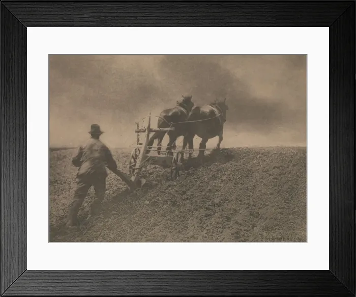 Framed Print : A Stiff Pull, 1880s, printed 1887. 1880s, printed 1887. Creator: Dr Peter Henry Emerson Framed Print : A Stiff Pull, 1880s, printed 1887. 1880s, printed 1887. Creator: Dr Peter Henry Emerson