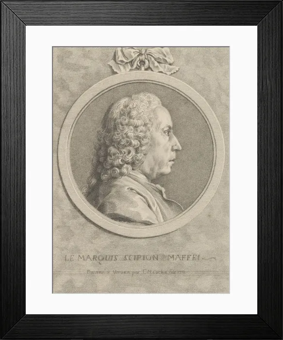Framed Print : Le Marque Scipion Maffei, 1750. 1750. Creator: Pariset Framed Print : Le Marque Scipion Maffei, 1750. 1750. Creator: Pariset