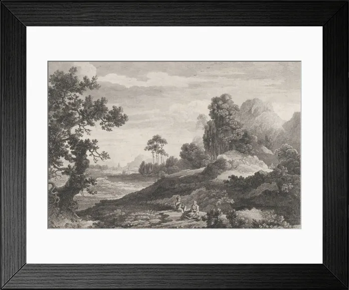 Framed Print : View of the Village of Birmingham, ca. 1755. ca. 1755. Creator: Peter Paul Benazech Framed Print : View of the Village of Birmingham, ca. 1755. ca. 1755. Creator: Peter Paul Benazech