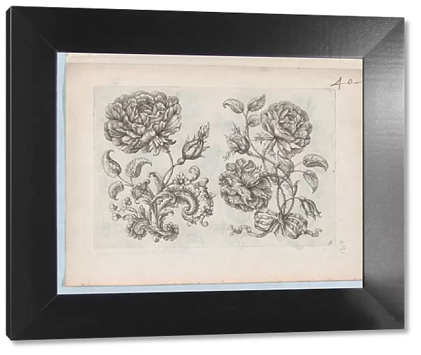 Series of Small Flower Motifs, Plate 5, ca. 1670-85. ca. 1670-85