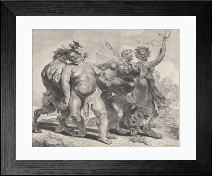 Framed Print : Drunkenness of Bacchus, 1630-57. 1630-57. Creator: Jonas Suyderhoef Framed Print : Drunkenness of Bacchus, 1630-57. 1630-57. Creator: Jonas Suyderhoef