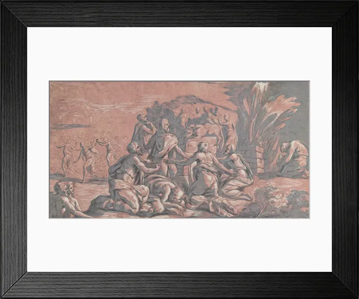 Framed Print : Elijah challenging the prophet to a sacrifice, ca. 1729. ca. 1729 Framed Print : Elijah challenging the prophet to a sacrifice, ca. 1729. ca. 1729