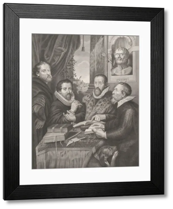 Framed Print : The Four Philosophers: Justus Lipsius, Hugo Grotius, Peter Paul Rubens, and Philip Rube Framed Print : The Four Philosophers: Justus Lipsius, Hugo Grotius, Peter Paul Rubens, and Philip Rube