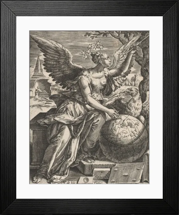 Framed Print : Plate 7: Astronomia, from The Seven Liberal Arts, ca. 1628-66. ca. 1628-66. Creator: Paul Fürst Framed Print : Plate 7: Astronomia, from The Seven Liberal Arts, ca. 1628-66. ca. 1628-66. Creator: Paul Fürst