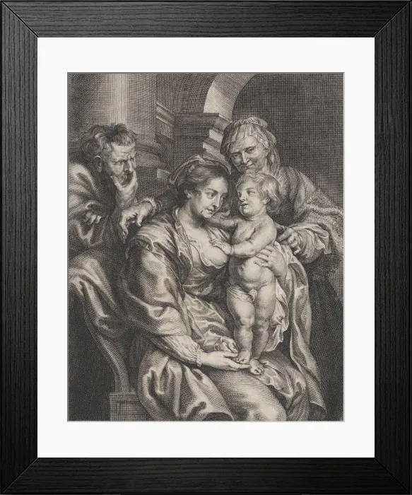 Framed Print : Holy Family with Saint Anne, ca. 1620-70. ca. 1620-70. Creator: Paulus Pontius Framed Print : Holy Family with Saint Anne, ca. 1620-70. ca. 1620-70. Creator: Paulus Pontius