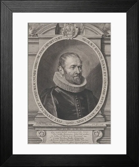 Framed Print : Portrait of Nicholaes Rockox, 1639. 1639. Creator: Paulus Pontius Framed Print : Portrait of Nicholaes Rockox, 1639. 1639. Creator: Paulus Pontius