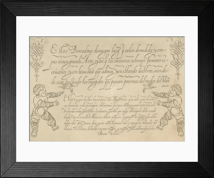 Framed Print : Nueva Arte a Escrivir, 1615-31. 1615-31. Creator: Unknown Framed Print : Nueva Arte a Escrivir, 1615-31. 1615-31. Creator: Unknown