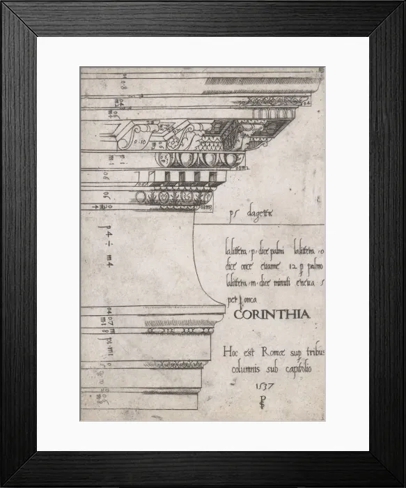 Framed Print : Speculum Romanae Magnificentiae: Entablature from the Temple of Castor and Pollux, Rome Framed Print : Speculum Romanae Magnificentiae: Entablature from the Temple of Castor and Pollux, Rome
