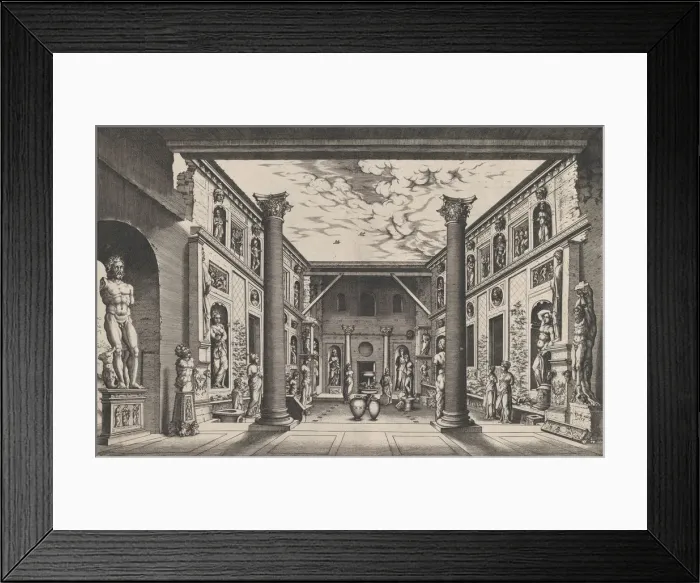 Framed Print : Speculum Romanae Magnificentiae: Della Valle Museum, 16th century. 16th century Framed Print : Speculum Romanae Magnificentiae: Della Valle Museum, 16th century. 16th century