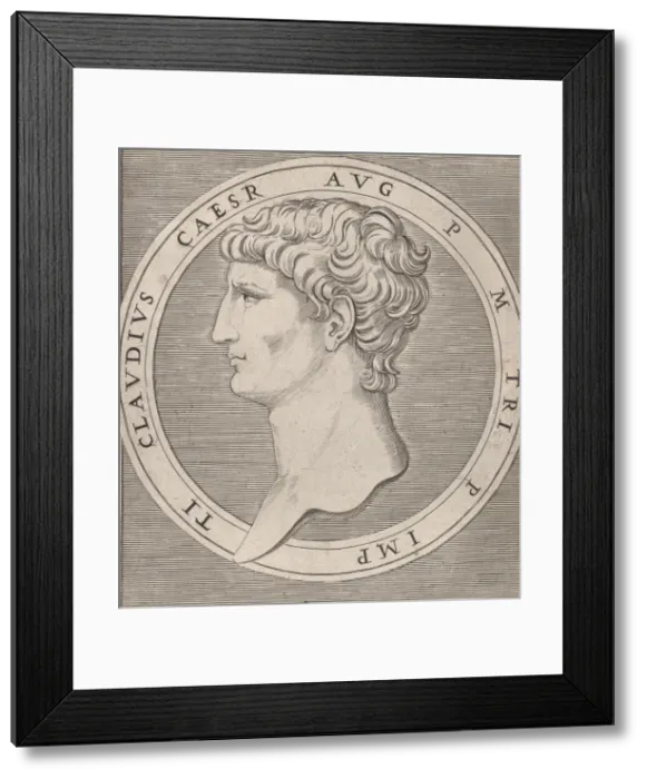 Framed Print : Speculum Romanae Magnificentiae: Claudius, from The Twelve Caesars, ca. 1500-1534. ca Framed Print : Speculum Romanae Magnificentiae: Claudius, from The Twelve Caesars, ca. 1500-1534. ca