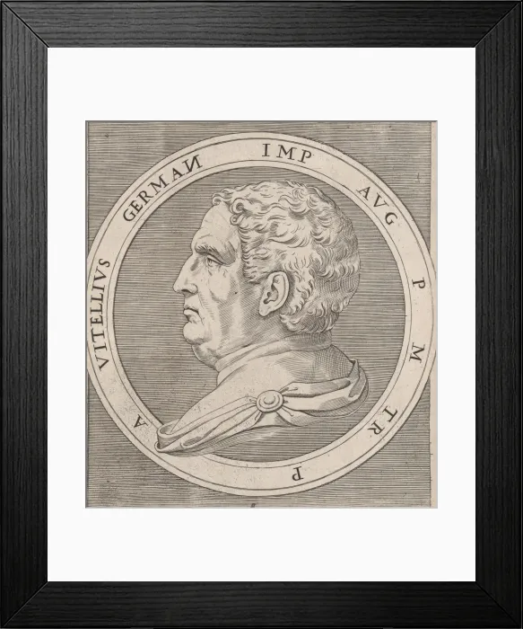 Framed Print : Speculum Romanae Magnificentiae: Vitellius, from The Twelve Caesars, ca. 1500-1534. ca Framed Print : Speculum Romanae Magnificentiae: Vitellius, from The Twelve Caesars, ca. 1500-1534. ca