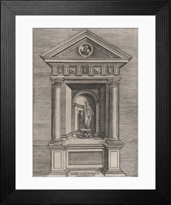 Framed Print : Speculum Romanae Magnificentiae: Temple-Altar of Jove, as a Youth, 16th century Framed Print : Speculum Romanae Magnificentiae: Temple-Altar of Jove, as a Youth, 16th century