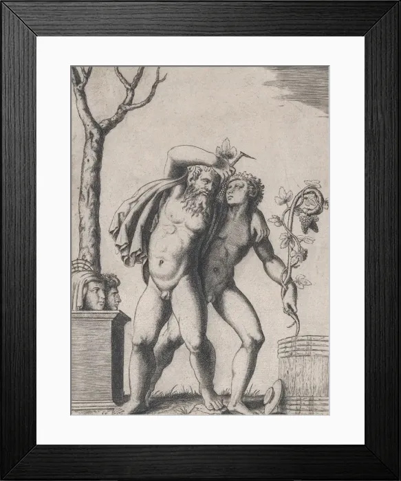 Framed Print : Speculum Romanae Magnificentiae: Young and Old Bacchant, ca. 1514-36. ca. 1514-36 Framed Print : Speculum Romanae Magnificentiae: Young and Old Bacchant, ca. 1514-36. ca. 1514-36