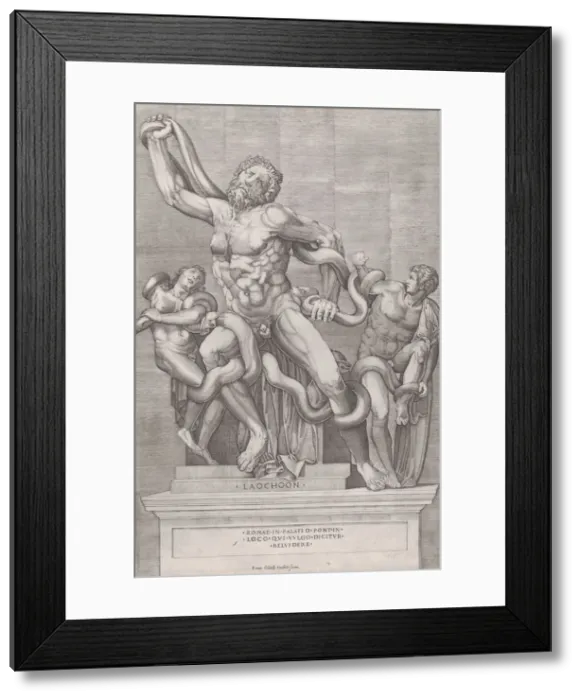 Framed Print : Speculum Romanae Magnificentiae: Laocoon, 16th century. 16th century. Creator: Nicolas Beatrizet Framed Print : Speculum Romanae Magnificentiae: Laocoon, 16th century. 16th century. Creator: Nicolas Beatrizet