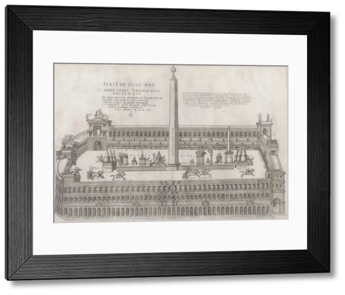 Framed Print : Speculum Romanae Magnificentiae: Circus Flaminius, 1553. 1553 Framed Print : Speculum Romanae Magnificentiae: Circus Flaminius, 1553. 1553