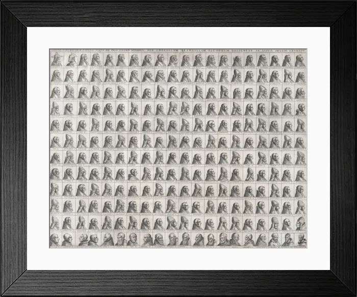 Framed Print : Speculum Romanae Magnificentiae: Small Portraits of the Popes from Christ to Framed Print : Speculum Romanae Magnificentiae: Small Portraits of the Popes from Christ to
