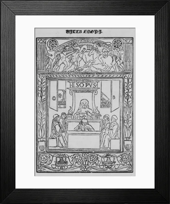 Framed Print : Vita Aesopi, March 27, 1492. March 27, 1492 Framed Print : Vita Aesopi, March 27, 1492. March 27, 1492