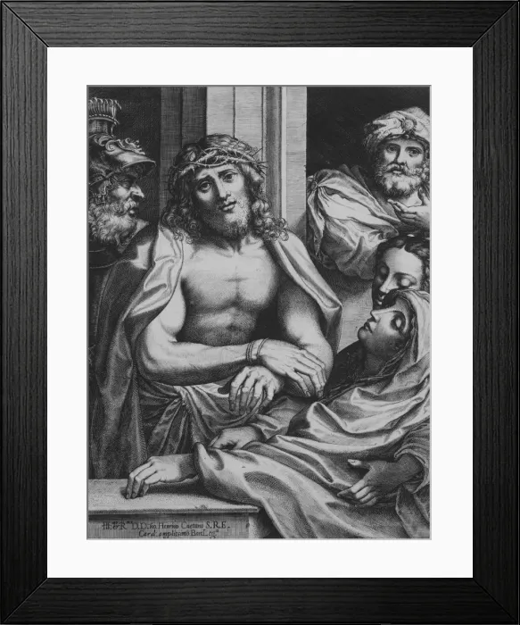 Framed Print : Ecce Homo, 1587. Creator: Agostino Carracci