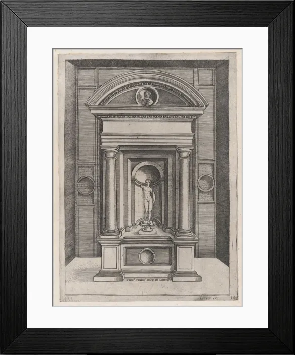 Framed Print : Speculum Romanae Magnificentiae: The Altar of Jupiter in the Oldest Temple on the C Framed Print : Speculum Romanae Magnificentiae: The Altar of Jupiter in the Oldest Temple on the C