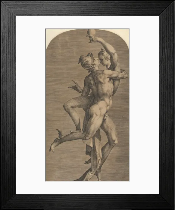 Framed Print : Mercury Abducting Psyche, ca. 1621. Creator: Adriaen Collaert Framed Print : Mercury Abducting Psyche, ca. 1621. Creator: Adriaen Collaert