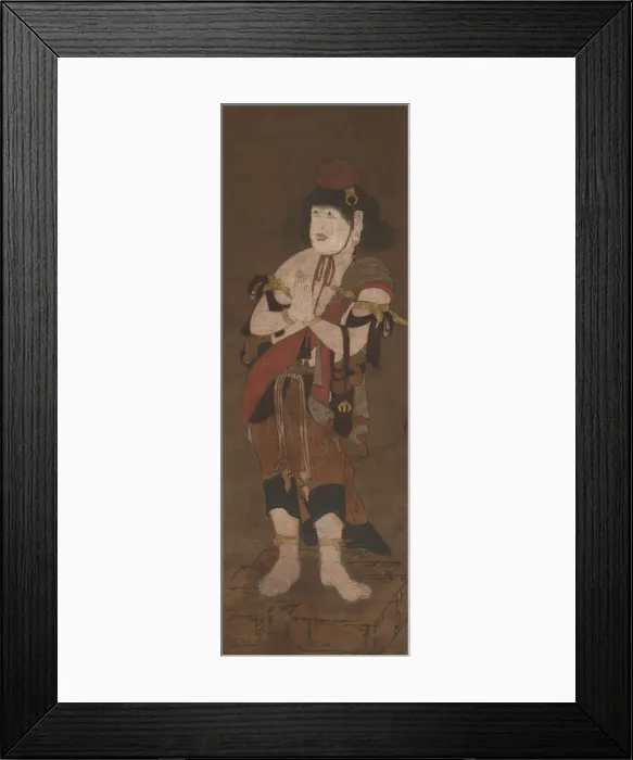 Framed Print : Attendant of Fudo Myoo, 14th century. Creators: Ryushu Shutaku, Unknown Framed Print : Attendant of Fudo Myoo, 14th century. Creators: Ryushu Shutaku, Unknown