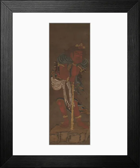 Framed Print : Attendant of Fudo Myoo, 14th century. Creators: Ryushu Shutaku, Unknown Framed Print : Attendant of Fudo Myoo, 14th century. Creators: Ryushu Shutaku, Unknown