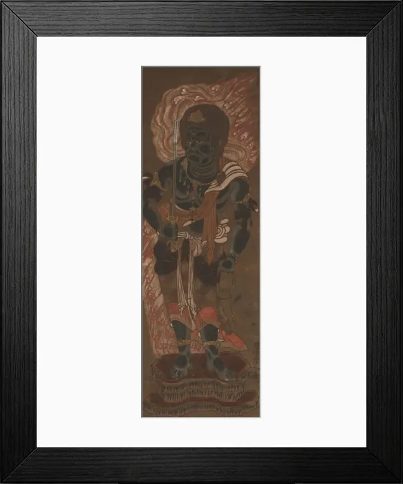 Framed Print : Fudo Myoo, 14th century. Creators: Ryushu Shutaku, Unknown Framed Print : Fudo Myoo, 14th century. Creators: Ryushu Shutaku, Unknown