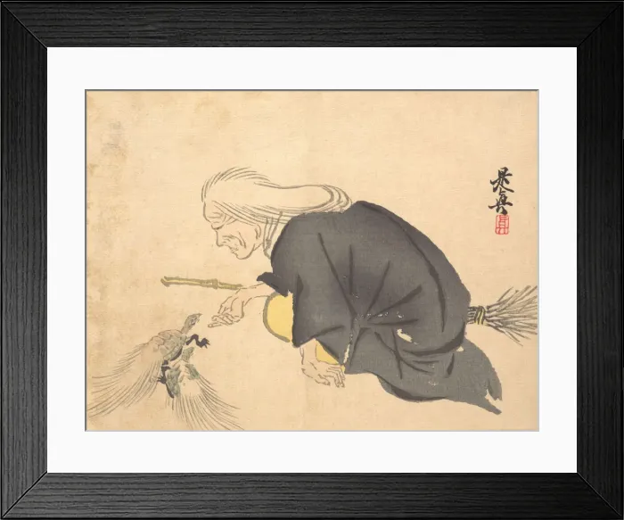 Framed Print : Uba, ca. 1860. ca. 1860. Creator: Shibata Zeshin Framed Print : Uba, ca. 1860. ca. 1860. Creator: Shibata Zeshin