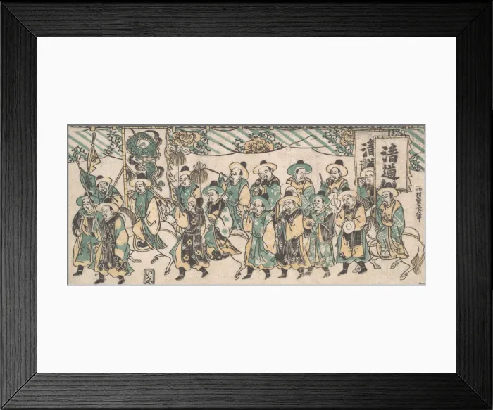 Framed Print : The Korean Ambassador on His Way to the Capital, 18th century. 18th century Framed Print : The Korean Ambassador on His Way to the Capital, 18th century. 18th century