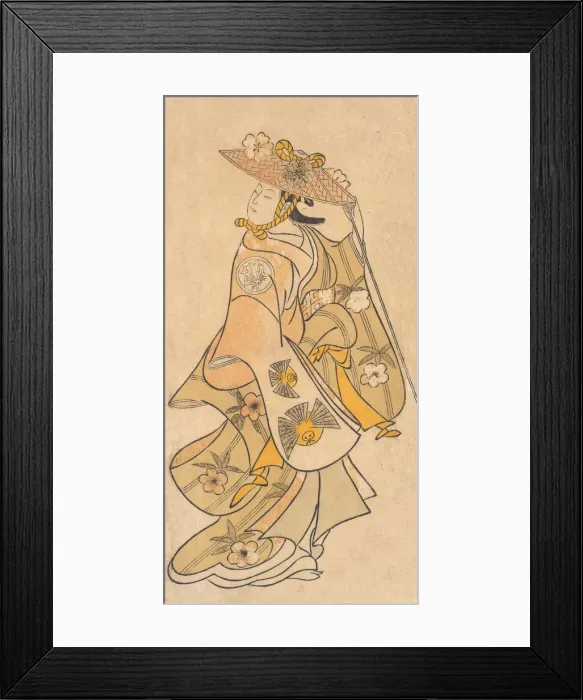 Framed Print : Actor Sanjo Kantaro (1697-1763) as a Woman, ca. 1730. ca. 1730 Framed Print : Actor Sanjo Kantaro (1697-1763) as a Woman, ca. 1730. ca. 1730