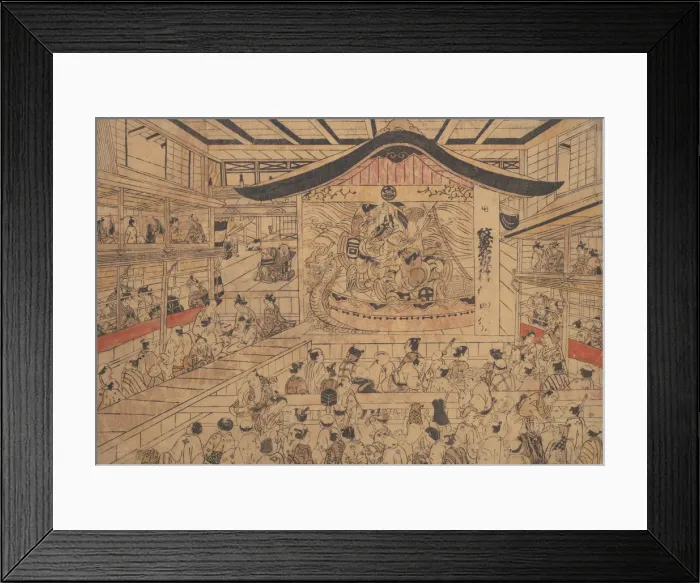Framed Print : At the Theater. Creator: Okumura Masanobu Framed Print : At the Theater. Creator: Okumura Masanobu