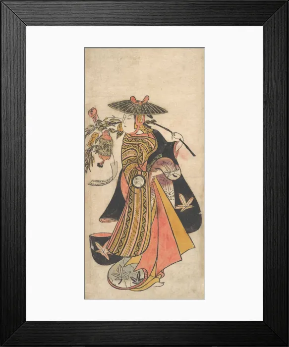 Framed Print : Actor Sanogawa Ichimatsu (1722-1763) as a Courtesan during the Tanabata Festival, ca Framed Print : Actor Sanogawa Ichimatsu (1722-1763) as a Courtesan during the Tanabata Festival, ca