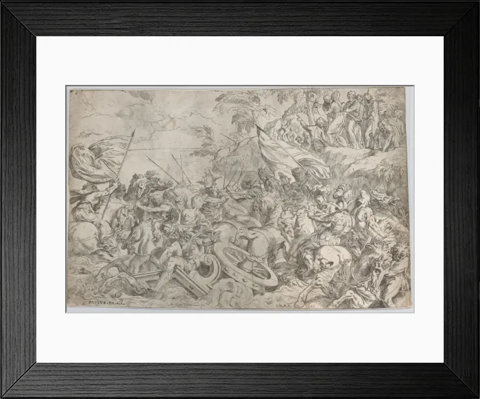 Framed Print : The Crossing of the Red Sea, 1583. 1583. Creator: Orazio Farinati Framed Print : The Crossing of the Red Sea, 1583. 1583. Creator: Orazio Farinati