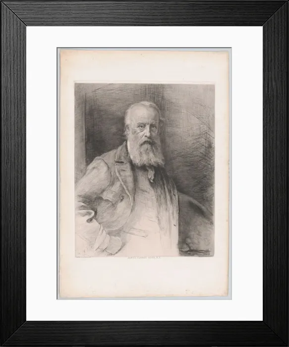 Framed Print : James Clarke Hook, RA, 1884. 1884. Creator: Otto Theodor Leyde Framed Print : James Clarke Hook, RA, 1884. 1884. Creator: Otto Theodor Leyde