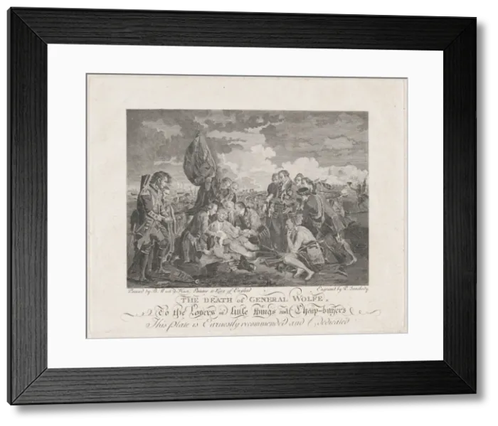 Framed Print : The Death of General Wolfe (September 13, 1759), after 1776. after 1776. Creator: P Framed Print : The Death of General Wolfe (September 13, 1759), after 1776. after 1776. Creator: P