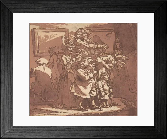 Framed Print : An Exhibition, January 29, 1776. January 29, 1776. Creator: Philip James de Loutherbourg Framed Print : An Exhibition, January 29, 1776. January 29, 1776. Creator: Philip James de Loutherbourg
