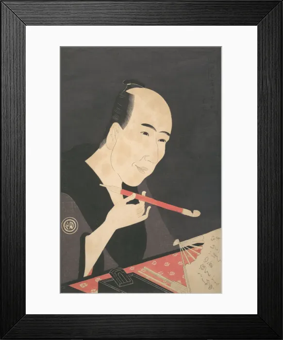 Framed Print : The Writer Santo Kyoden (a. k. a. Kitao Masanobu), ca. 1795. ca. 1795 Framed Print : The Writer Santo Kyoden (a. k. a. Kitao Masanobu), ca. 1795. ca. 1795