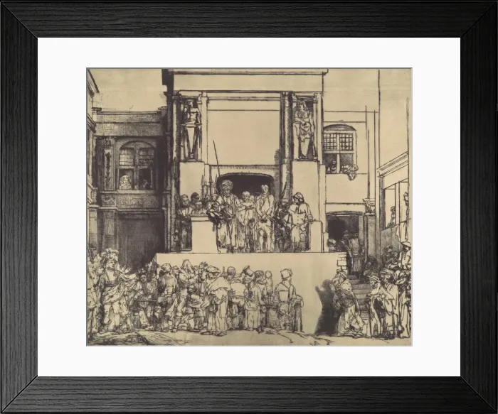 Framed Print : Christ Presented to the People, 1655. 1655. Creator: Rembrandt Harmensz van Rijn Framed Print : Christ Presented to the People, 1655. 1655. Creator: Rembrandt Harmensz van Rijn