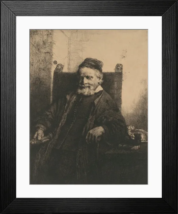 Framed Print : Jan Lutma, 1656. 1656. Creator: Rembrandt Harmensz van Rijn Framed Print : Jan Lutma, 1656. 1656. Creator: Rembrandt Harmensz van Rijn