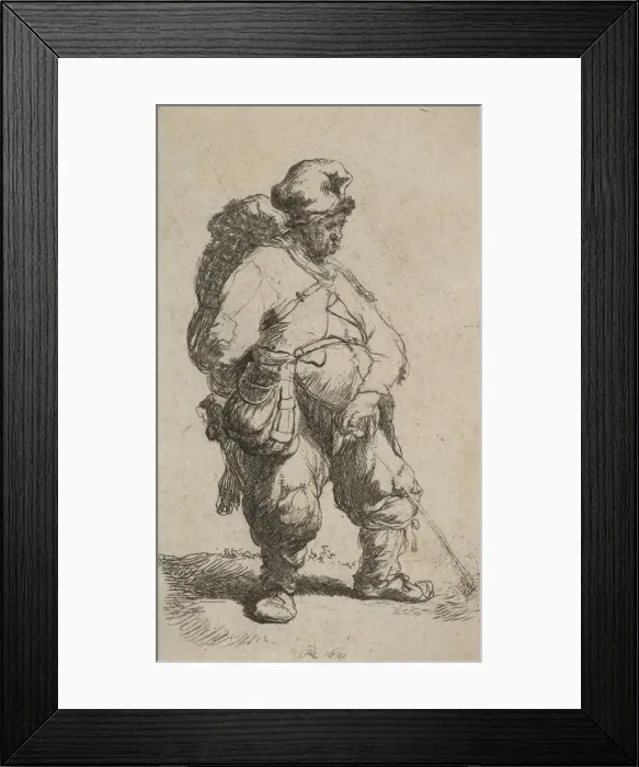 Framed Print : A Man Making Water, 1630. 1630. Creator: Rembrandt Harmensz van Rijn Framed Print : A Man Making Water, 1630. 1630. Creator: Rembrandt Harmensz van Rijn