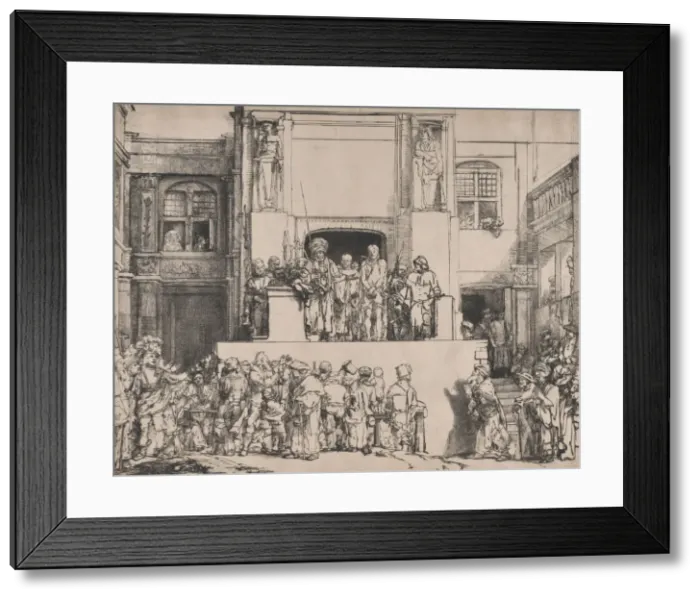 Framed Print : Christ Presented to the People, 1655. 1655. Creator: Rembrandt Harmensz van Rijn Framed Print : Christ Presented to the People, 1655. 1655. Creator: Rembrandt Harmensz van Rijn
