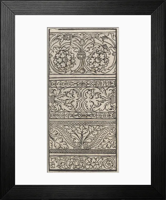 Framed Print : Page from Ein new kunstlich Modelbuch... (Page 11v), 1544. 1544. Creator: Peter Quentel Framed Print : Page from Ein new kunstlich Modelbuch... (Page 11v), 1544. 1544. Creator: Peter Quentel